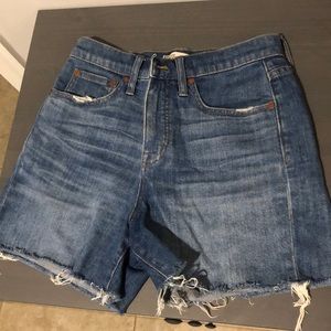 Madewell High Rise Denim shorts